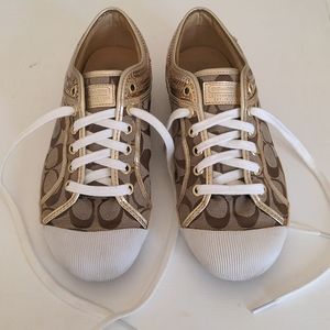 Coach Gold Sneakers